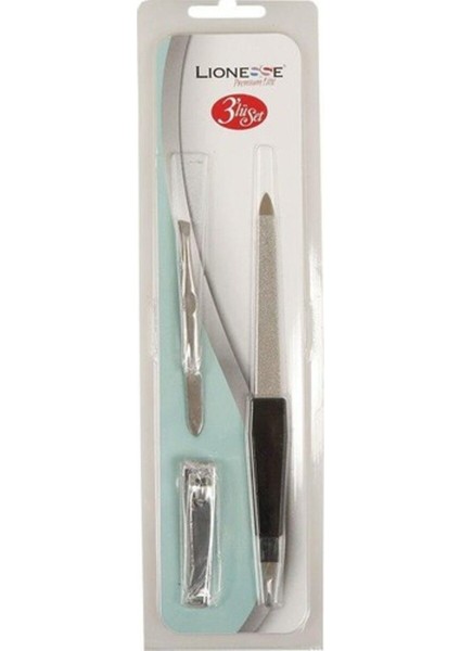 3'lü Manikür Seti, Tırnak Makası ve Törpü İle Bakım Seti