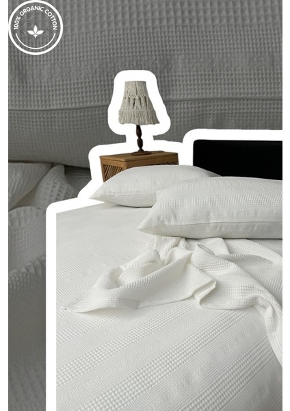 %100 Pamuk Pike Takımı Battal Bordürlü 1 Nefes Alan Pike+2 Yumuşak Yastık Kılıfı, Terletmeyen fırsatları