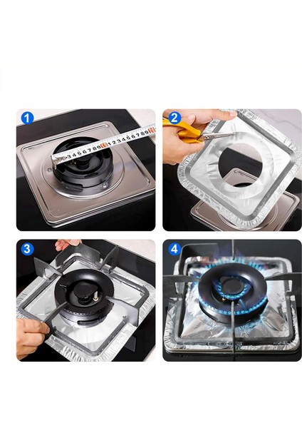 Ocak Koruyucu Folyo - Kızartma Yemek Yağ Koruyucu Folyo 10 Adet 721962