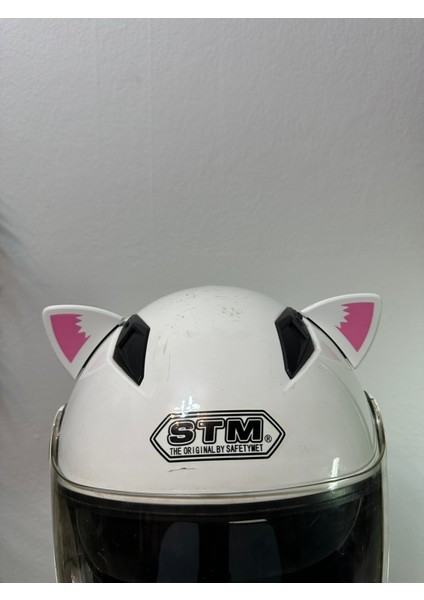 Motor & Motosiklet Pembe Desenli Kedi Kulak Kask Dış Aksesuarı fiyatları