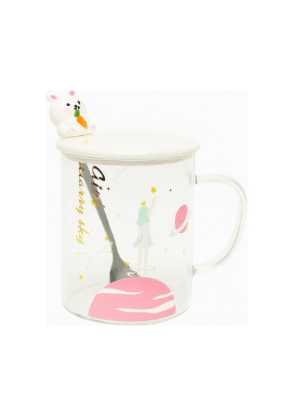 Kız Figürlü Cam Kupa Model3