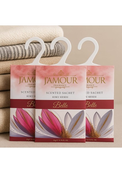 Belle Askılı Dolap ve Çekmece Kokusu 3'lü Paket. Kalıcı Parfüm Etkisi fiyatları