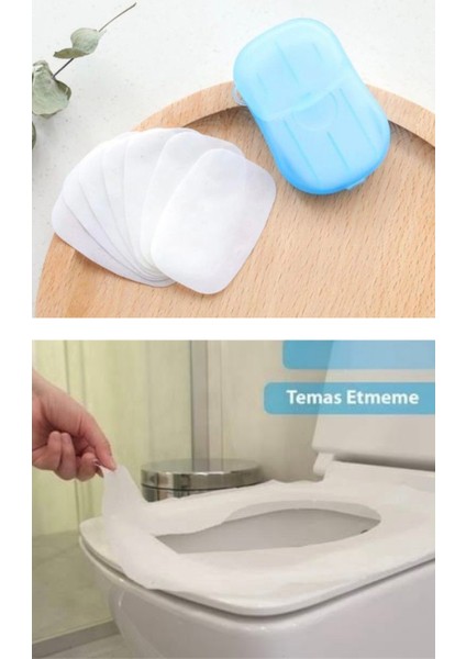 Klozet Kapak Örtüsü Hijyen Seti