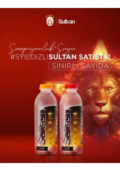 SU GALATASARAY TEMALI LİSANSLI DOĞALKAYNAK SUYU 400 ML 12 Lİ PAKET
