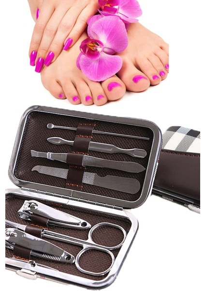 Şık 7 Parça El ve Ayak Bakım Seti, Taşınabilir ve Kullanışlı Tasarım