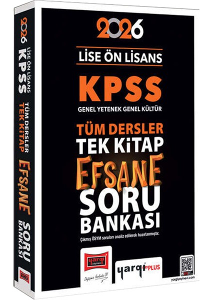 2026 Kpss Lise Ön Lisans Gygk Konu Anlatımı 5kitap-Tek Kitap Efsane Soru Bankası-Yaprak Test-3deneme modelleri