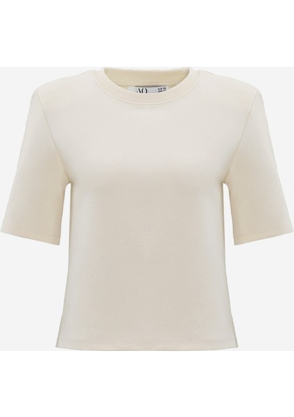 Premium Pamuklu Kısa Kol Vatkalı Kadın Tişört