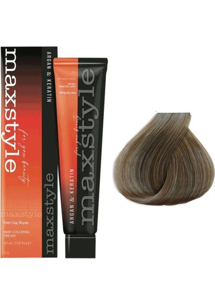 Saç Boyası 8.1 Açık Küllü Kumral, Argan ve Keratin ile Parlaklık