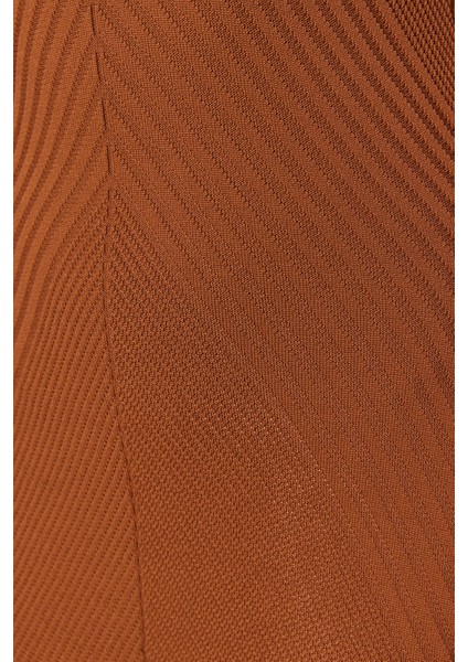 Shopeonly kahverengi Midi Triko Elbise indirimleri