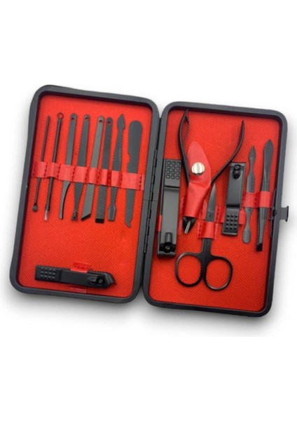 Çantalı 15 Parça Manikür Seti, Şık ve Kullanışlı Güzellik Aksesuarları