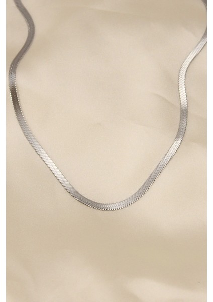 316L Çelik Silver Renk 45 cm Italyan Zincir Model Kadın Kolye fiyatları