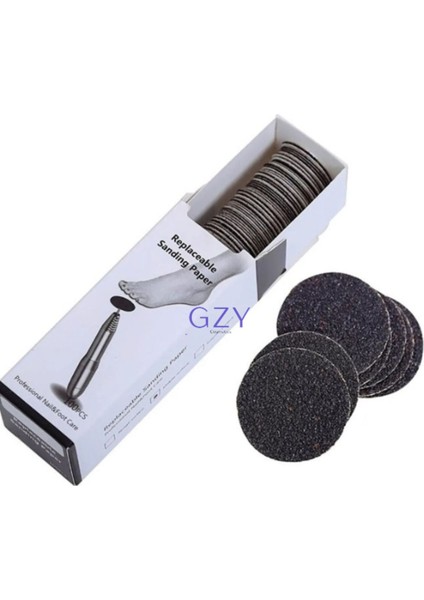 Topuk ve Tırnak Zımpara Diski, 100 Adet Yedek, Temizlik ve Bakım