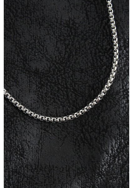 316L Çelik Örme Zincir Model Gümüş Renk Erkek Kolye fiyatları