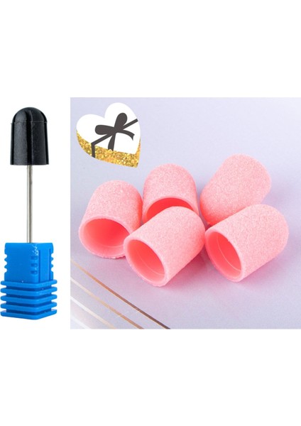 10'lu 5 x 11 mm Kalın Tırnak Bakım Seti, Ayak Zımpara ve Törpü Başlarıyla