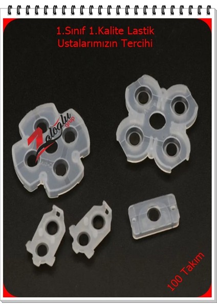 Playstation 4 Kol Lastik Takımı V2 Uyumlu 1.Sınıf1.Kalite Ustaların Tercihi ( 100 Takım )