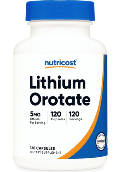 Lithium Orotate 5 mg - 120 Veggie Capsul