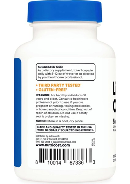 Lithium Orotate 5 mg - 120 Veggie Capsul modelleri