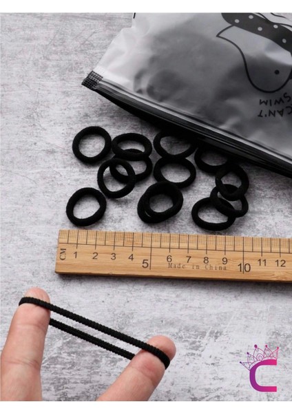 100'LÜ Soft Renkli Çantalı Minik Havlu Lastik Toka Seti - Kadın Çocuk Yumuşak Lastikli Saç Tokası fiyatları