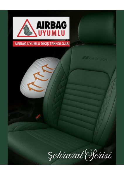 Skoda Scala Uyumlu Şehrazat Serisi Oto Koltuk Kılıfı modelleri