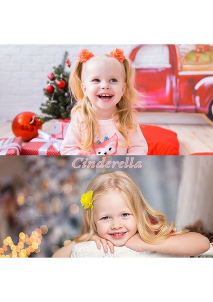 2'li Chiffon Flower Kız Çocuk Toka Seti Açık Pembe - Çiçekli Bebek Çocuk Saç Tokası Klips Pens Toka fiyatları