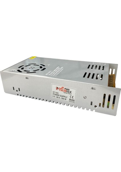 Hıghtek 5VOLT 60AMPER 300W Adaptör Metal Kasa Fanlı 22X12X5 fırsatları