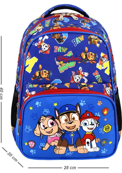 Paw Patrol 3'lü Set Ilkokul Çantası, Termal Beslenme Çantası ve Kalem Kutusu Seti
