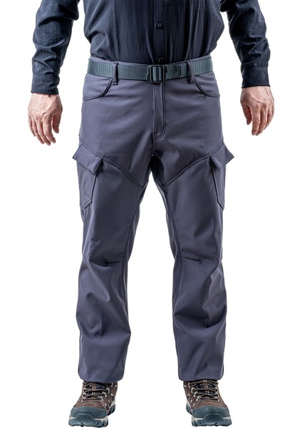 Içi Polarlı Softshell Pantolon - Su Rüzgar Geçirmez - Savage - Antrasit - Tactical Pantolon