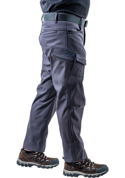 Içi Polarlı Softshell Pantolon - Su Rüzgar Geçirmez - Savage - Antrasit - Tactical Pantolon indirimleri