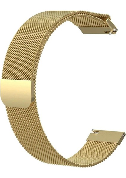 Watch Gt5 Pro 42MM / Gt5 41MM / Gt4 41MM Uyumlu 18 mm Metal Milanese Hasır Kordon – Paslanmaz Çelik, Mıknatıslı Ayarlanabilir Kayış modelleri