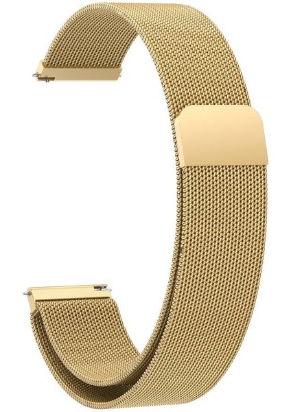 Watch Gt5 Pro 42MM / Gt5 41MM / Gt4 41MM Uyumlu 18 mm Metal Milanese Hasır Kordon – Paslanmaz Çelik, Mıknatıslı Ayarlanabilir Kayış fırsatları