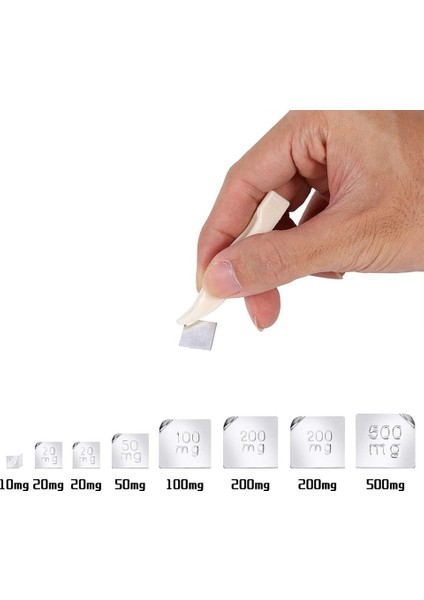 Kalibrasyon Ağırlık Seti M3 - 10MG-100G Kadar 17 Kütle Kiti Krom Kaplamalı fırsatları