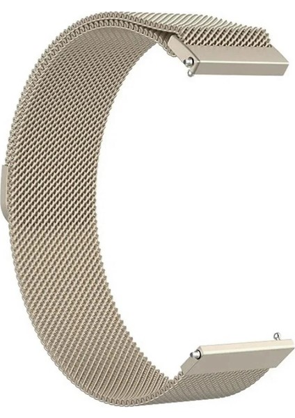 Watch Gt5 Pro 42MM / Gt5 41MM / Gt4 41MM Uyumlu 18 mm Metal Milanese Hasır Kordon – Paslanmaz Çelik, Mıknatıslı Ayarlanabilir Kayış modelleri