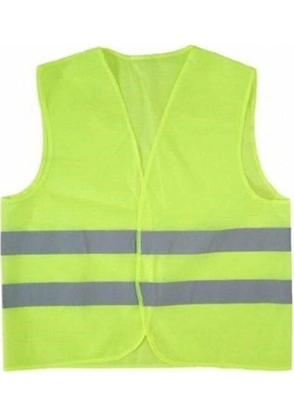 Fosforlu Yeşil Sarı Ikaz Yelek (4887)