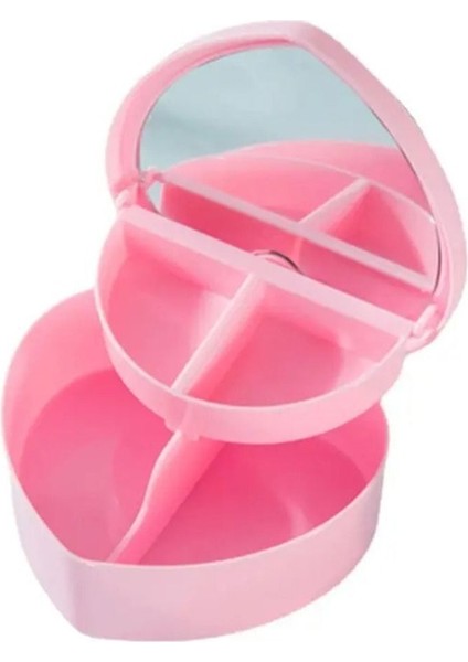 Sevimli Çocuk Takı Organize Kutusu, Mini Kalp Tasarımı, Seyahat Ve Hatıra İçin Uygun indirimleri