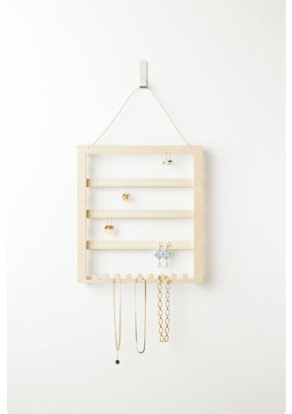 Ekru Desmo Concept Küpe Teşhir Standı, Şık Ve Kullanışlı Takı Düzenleme Ürünü