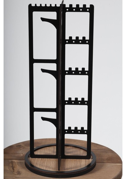 Şık Ahşap Çok Amaçlı Takı Organizeri, Dekoratif Stand, Kolye, Küpe, Yüzük, Bilezik Tutucu modelleri