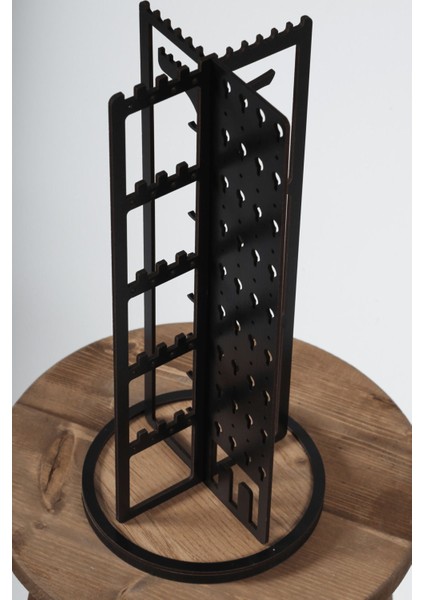 Şık Ahşap Çok Amaçlı Takı Organizeri, Dekoratif Stand, Kolye, Küpe, Yüzük, Bilezik Tutucu fırsatları