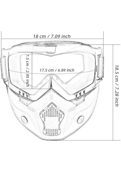Motosiklet Kask Maskesi ve Gözlüğü Mkm Gümüş fiyatları