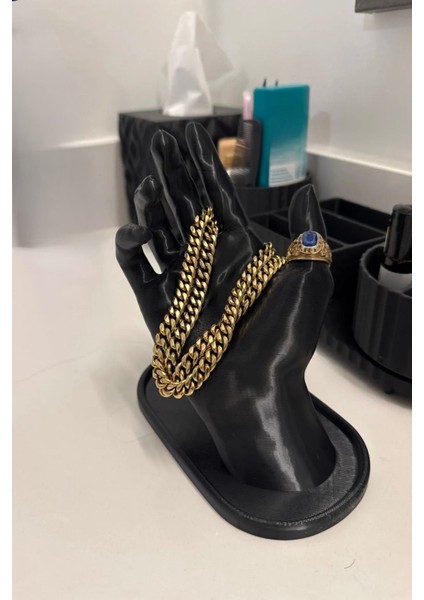 El Şekilli Takı Düzenleyici, Şık Ve Fonksiyonel Tasarım, Siyah Renk fiyatları