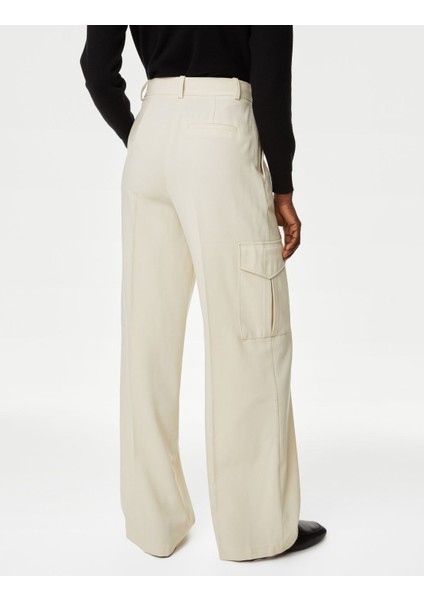 Regular Fit Wide Leg Kargo Pantolon fırsatları