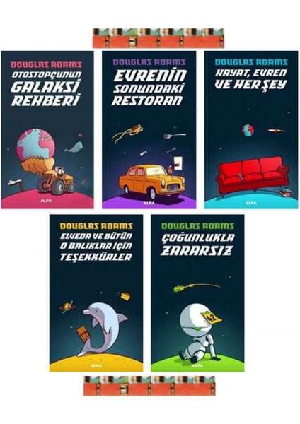 Otostopçunun Galaksi Rehberi, Evrenin Sonundaki Restoran, Hayat Evren ve Her Şey (5 Kitap)
