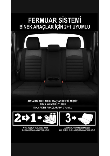 Renault Clio Uyumlu Riva Plus Serisi Oto Koltuk Kılıfı fırsatları
