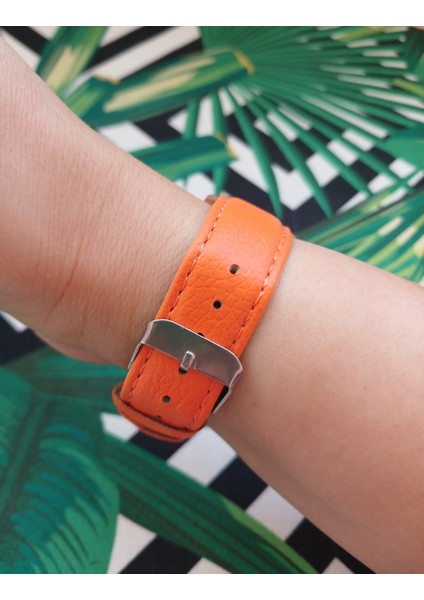 Kadın Turuncu Roma Rakamlı Şık Kol Saati fırsatları