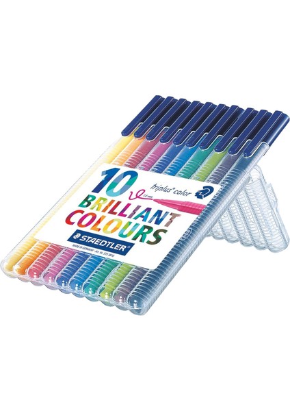 & WizDesign 323 Sb Triplus Color Keçeli Kalem – 1.0 mm Uç (10 Veya 20 Renk Seçenekleri)