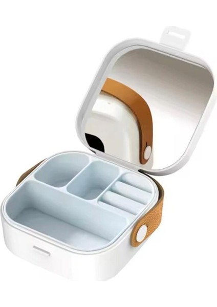 Mini Aynalı Takı Kutusu Çok Renkli Düzenleyici 3464