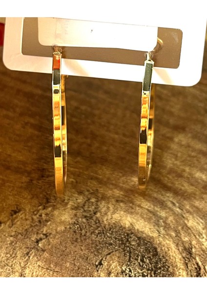 Bronz Renk Lüks Gösterişli Figürlü Küpe