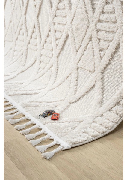 Krem Modern Dokuma Halı Yolluk Antre Oturma Odası Salon Mutfak Halısı modelleri