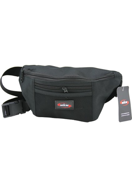Freebek Bel Çantası 3 Fermuarlı Bölme + 1 Fileli Açık Bölme 10 x 11.5 x 25CM
