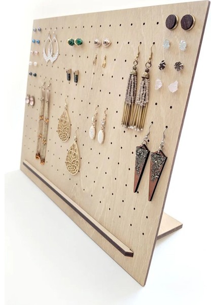 Ahşap Takı Düzenleyici, Şık ve Minimalist Küpe Askısı, Dekoratif Organizer modelleri
