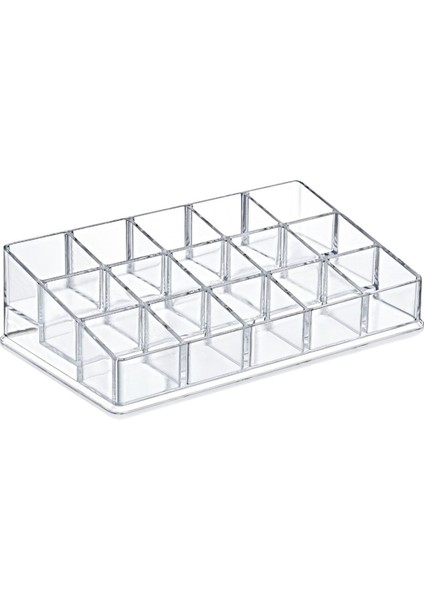 Çok Bölmeli Kozmetik Düzenleyici, Makyaj ve Oje Organizeri, Gri Renk fiyatları